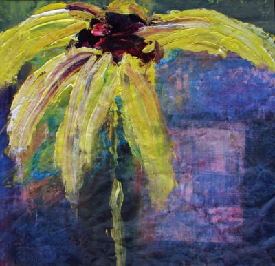 Klaus Becker - Oil on Canvas - Flower 2 - 60x60 cm