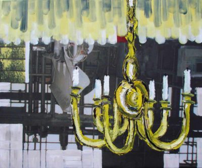 Klaus Becker - Oil on Canvas - Chandelier - 100x120 cm