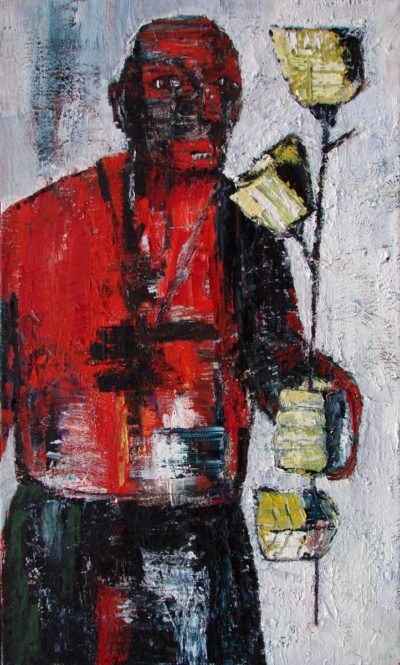 Klaus Becker - Oil on Canvas - I apologize - 144x85cm
